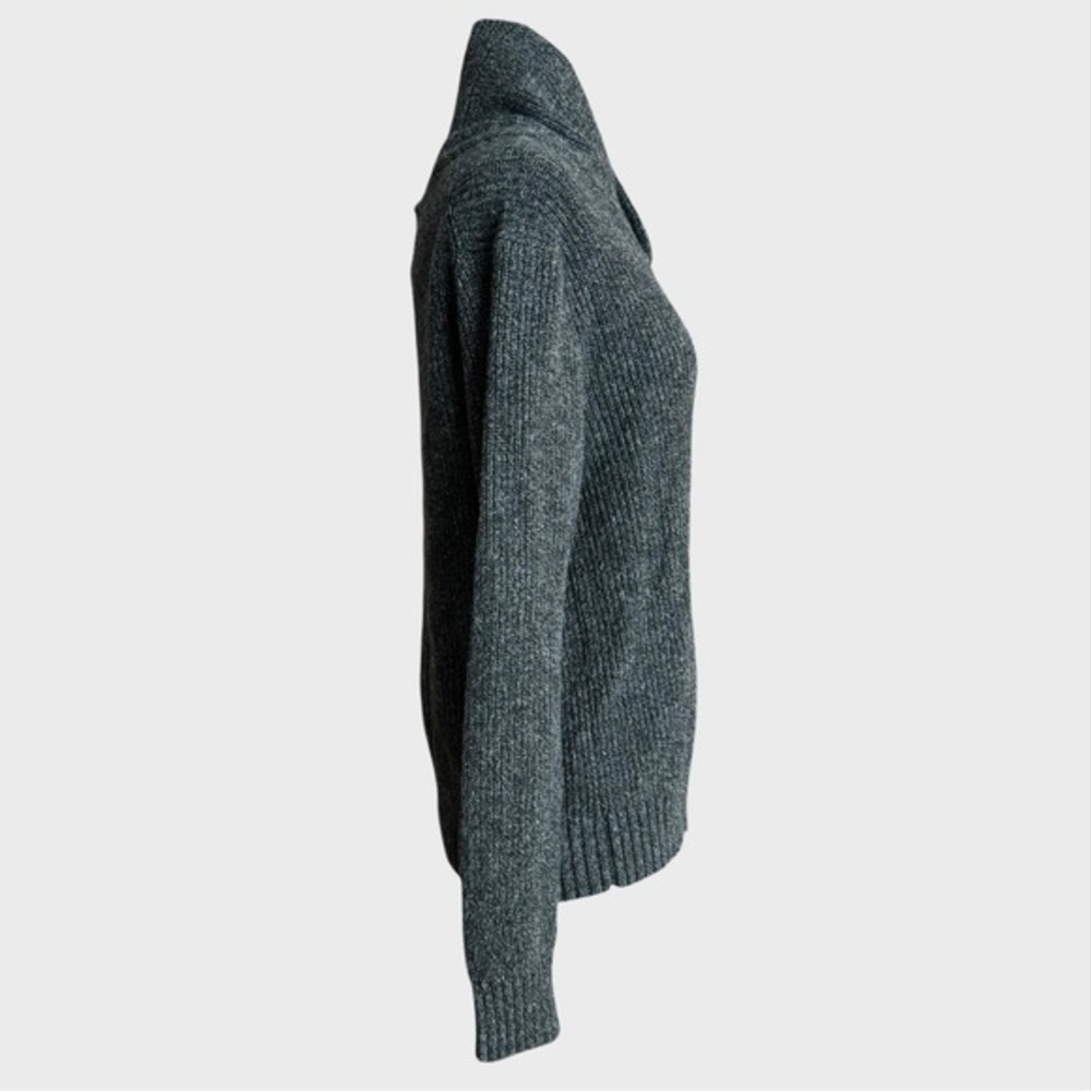 Small Unisex American Eagle Wool Blend Mock Neck Dark Gray Sweater Preppy - Picture 5 of 8